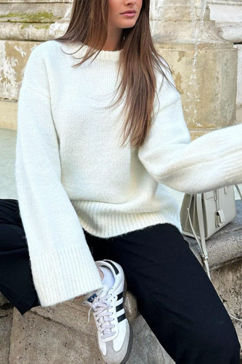 Sweter JELFORDA WHITE, Kolor : biały, IVET.PL - Modna odzież