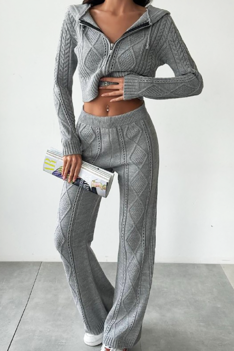 Komplet GLADINA GREY, Kolor : szary, IVET.PL - Modna odzież