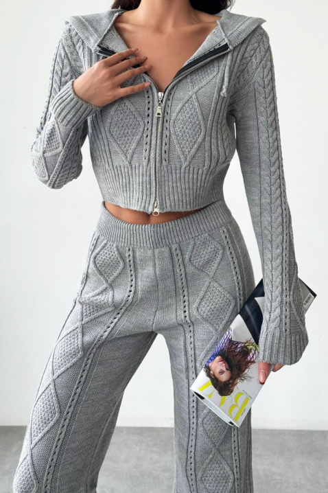 Komplet GLADINA GREY, Kolor : szary, IVET.PL - Modna odzież
