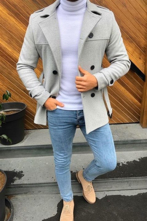 Płaszcz TORONTO GREY, Kolor : szary, IVET.PL - Modna odzież