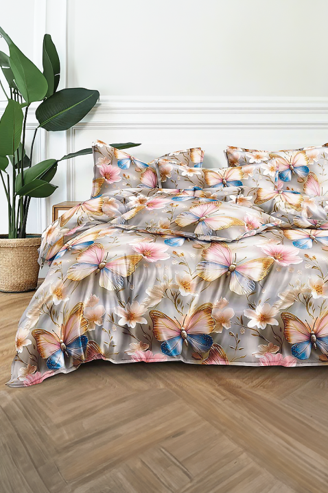 Komplet pościeli ZEFRIOLGA 200x220 cm bawełna - 4 elementy, Kolor : wielokolorowy, IVET.PL - Modna odzież