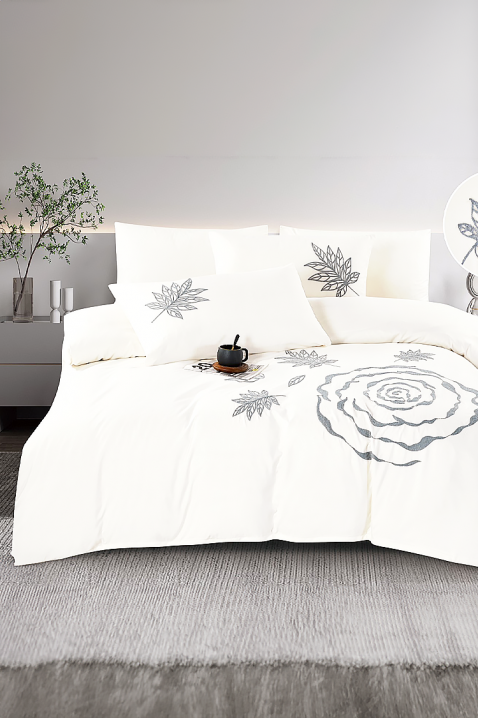 Komplet pościeli BIOGELNA WHITE 180x200 cm bawełna - 3 elementy, Kolor : biały, IVET.PL - Modna odzież