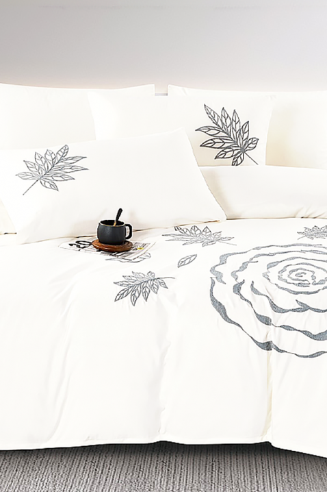 Komplet pościeli BIOGELNA WHITE 200x220 cm bawełna - 4 elementy, Kolor : biały, IVET.PL - Modna odzież
