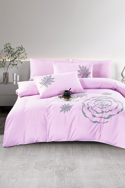 Komplet pościeli BIOGELNA PINK 200x220 cm bawełna - 4 elementy, Kolor : różowy, IVET.PL - Modna odzież