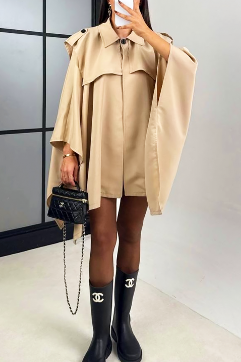 Kurtka FREYANA BEIGE, Kolor :  beżowy, IVET.PL - Modna odzież