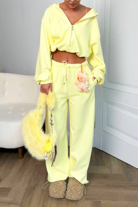 Komplet GLANZANA, Kolor : żółty, IVET.PL - Modna odzież