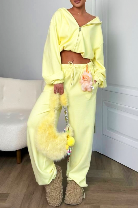 Komplet GLANZANA, Kolor : żółty, IVET.PL - Modna odzież