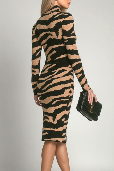 Komplet ZEBRADA BEIGE, Kolor :  beżowy, IVET.PL - Modna odzież