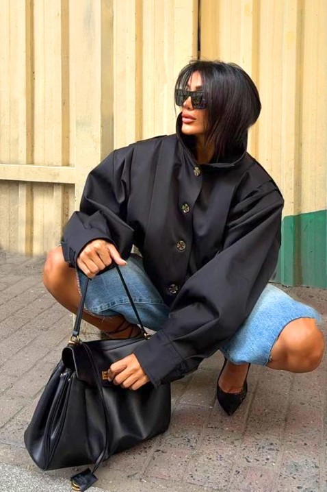 Kurtka PREZILDA BLACK, Kolor : czarny, IVET.PL - Modna odzież