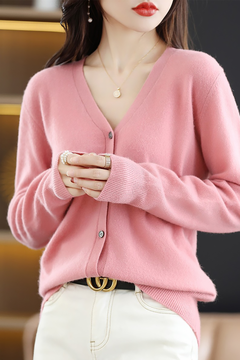 Kardigan NEXILFA PINK, Kolor : różowy, IVET.PL - Modna odzież