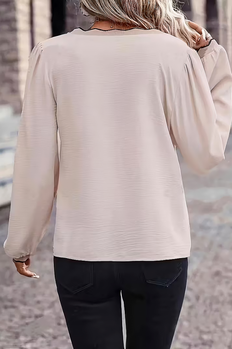 Bluzka BIOFEHA BEIGE, Kolor :  beżowy, IVET.PL - Modna odzież