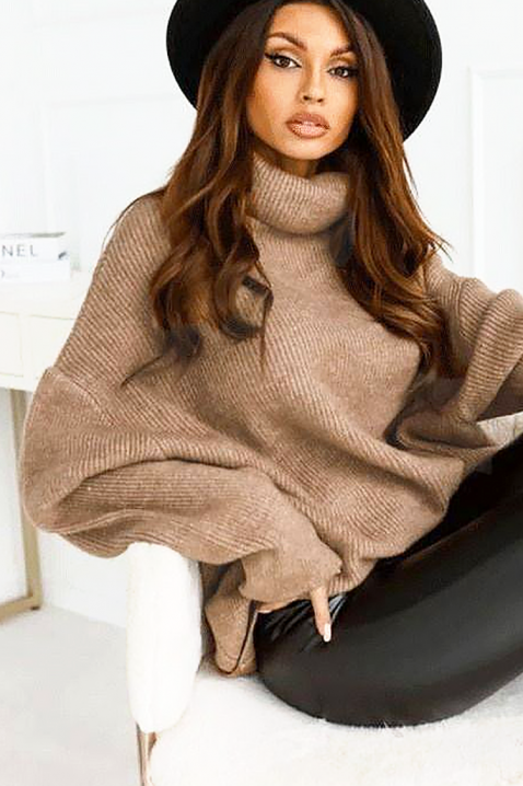 Sweter BLENZONA BEIGE, Kolor :  beżowy, IVET.PL - Modna odzież