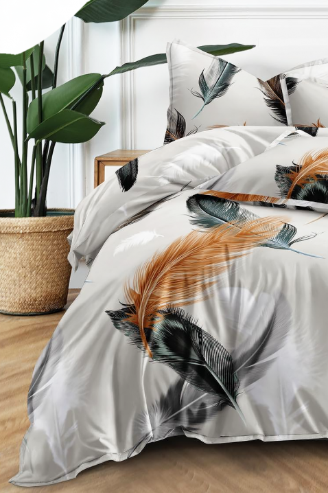 Komplet pościeli MNOFELA 140x200 cm bawełna - 4 elementy, Kolor : wielokolorowy, IVET.PL - Modna odzież