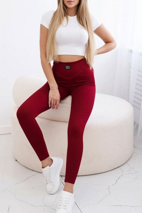 Legginsy TRALINZA RED, Kolor : czerwony, IVET.PL - Modna odzież