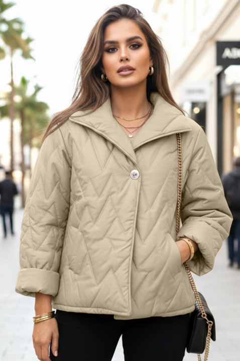 Kurtka DENVONA BEIGE, Kolor :  beżowy, IVET.PL - Modna odzież