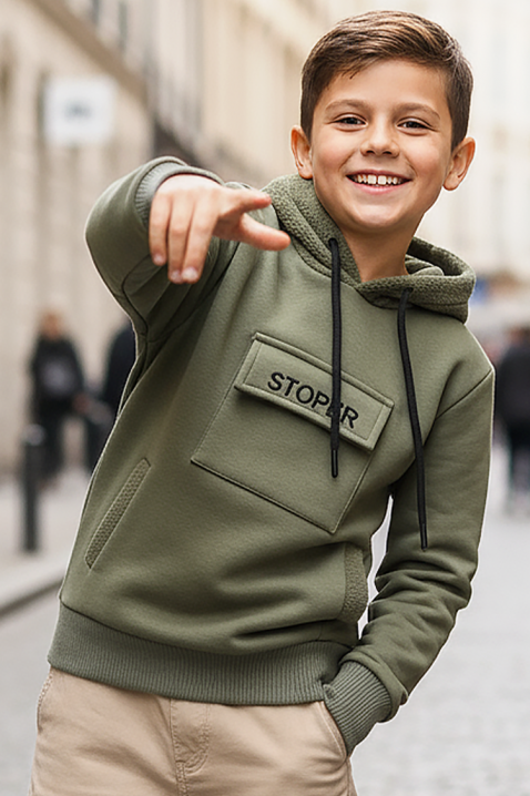 Bluza DJORDINI KHAKI, Kolor : khaki, IVET.PL - Modna odzież