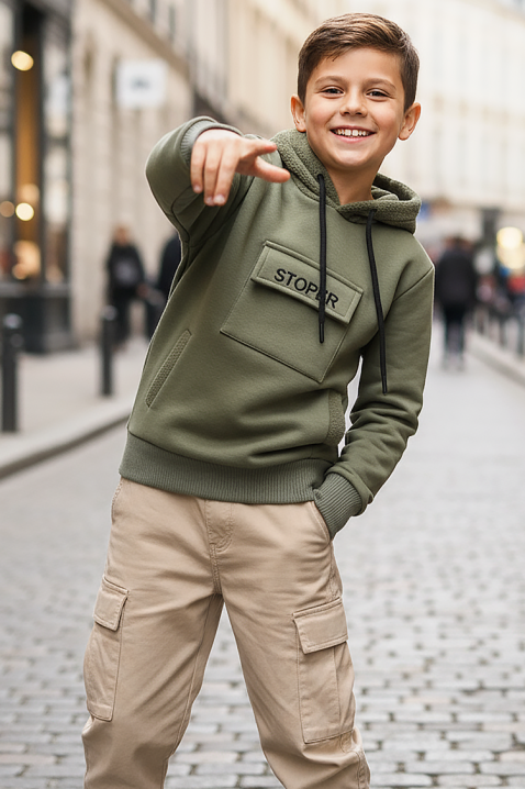 Bluza DJORDINI KHAKI, Kolor : khaki, IVET.PL - Modna odzież