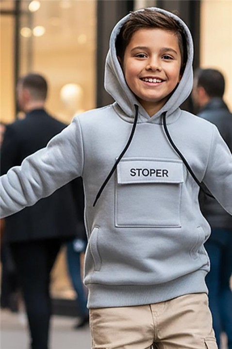 Bluza DJORDINI GREY, Kolor : szary, IVET.PL - Modna odzież