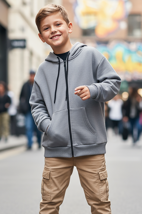 Bluza TRONDINI GREY, Kolor : szary, IVET.PL - Modna odzież