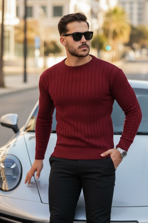 Sweter SOMERGO BORDO, Kolor : bordowy, IVET.PL - Modna odzież