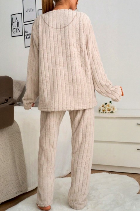 Piżama AMBOLESA BEIGE, Kolor :  beżowy, IVET.PL - Modna odzież