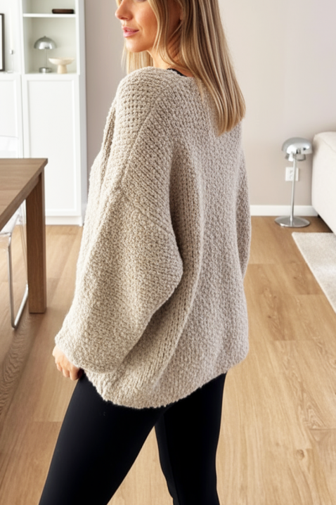 Sweter FRANOLFA BEIGE, Kolor :  beżowy, IVET.PL - Modna odzież