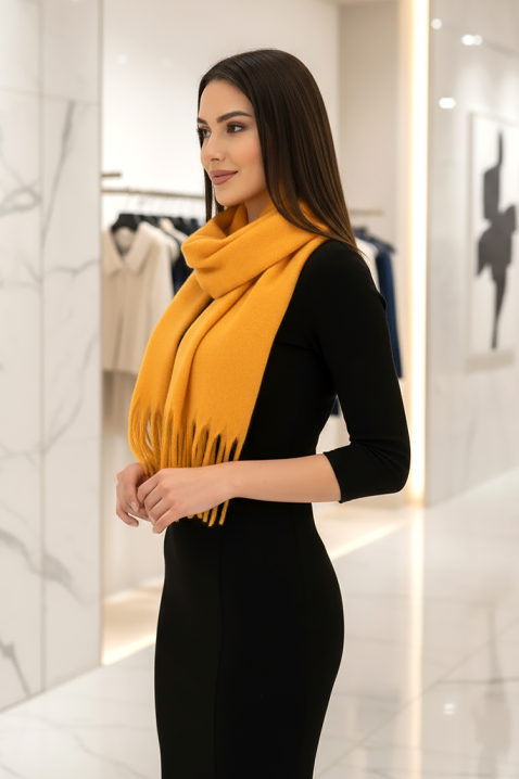 Szal VLOEDINA YELLOW, Kolor : żółty, IVET.PL - Modna odzież