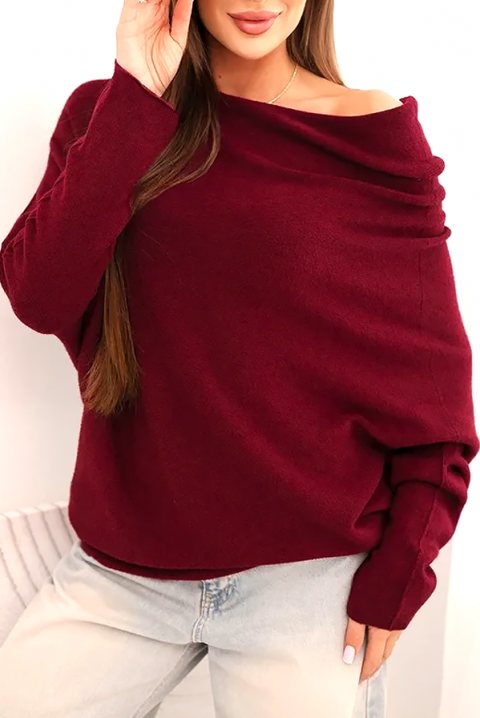 Sweter CROLMEDRA BORDO, Kolor : bordowy, IVET.PL - Modna odzież