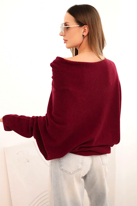 Sweter CROLMEDRA BORDO, Kolor : bordowy, IVET.PL - Modna odzież