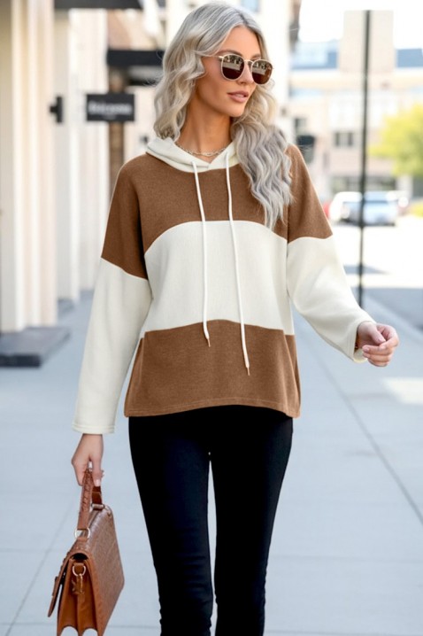 Bluza GRANZALIA BROWN, Kolor : wielokolorowy, IVET.PL - Modna odzież