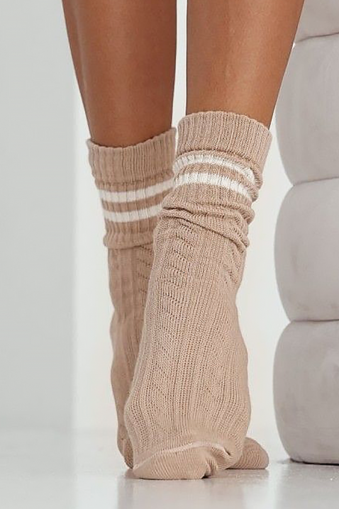 Skarpetki SIOJELA BEIGE, Kolor :  beżowy, IVET.PL - Modna odzież