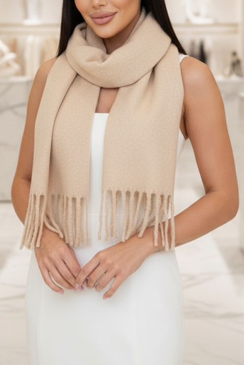 Szal YORLINZA BEIGE, Kolor :  beżowy, IVET.PL - Modna odzież