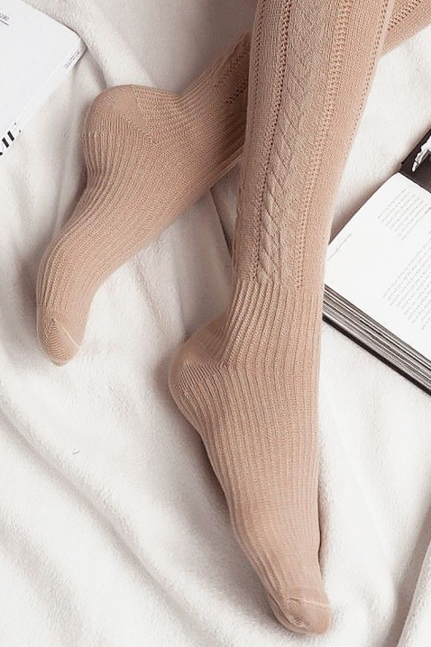 Podkolanówki PRONELMA BEIGE, Kolor :  beżowy, IVET.PL - Modna odzież