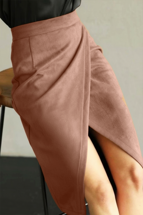 Spódnica MARINEJA BROWN, Kolor : brązowy, IVET.PL - Modna odzież