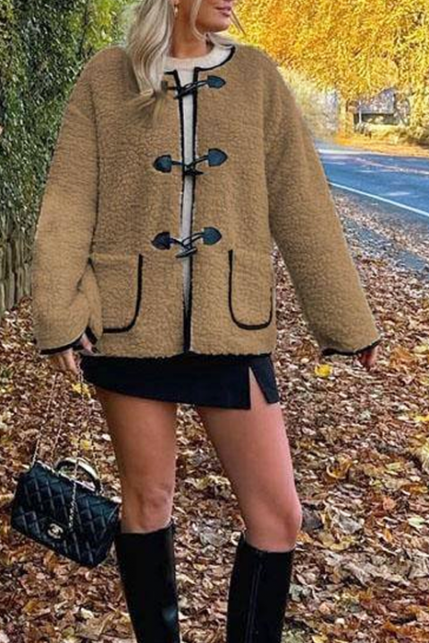 Kurtka WINDOLFA BEIGE, Kolor :  beżowy, IVET.PL - Modna odzież