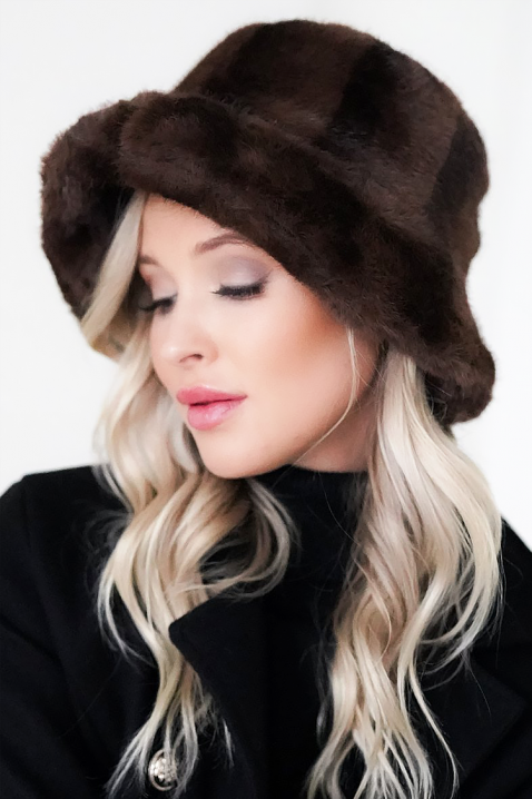 Czapka ALOROMA BROWN, Kolor : brązowy, IVET.PL - Modna odzież