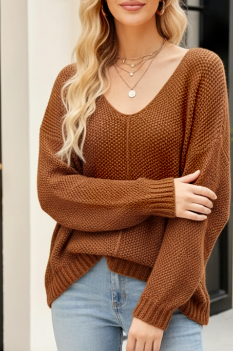 Sweter MELVEDA CAMEL, Kolor : jasnobrązowy, IVET.PL - Modna odzież