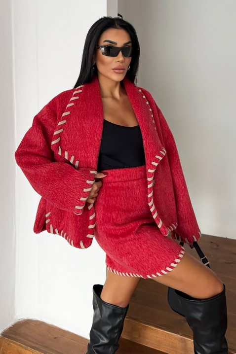 Komplet ADELVIRA RED, Kolor : czerwony, IVET.PL - Modna odzież
