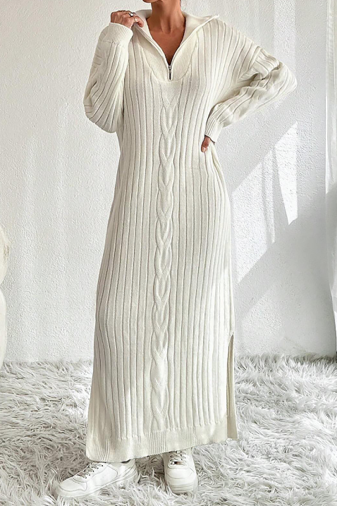 Sukienka TEODORZA, Kolor : ecru, IVET.PL - Modna odzież