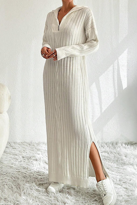 Sukienka TEODORZA, Kolor : ecru, IVET.PL - Modna odzież