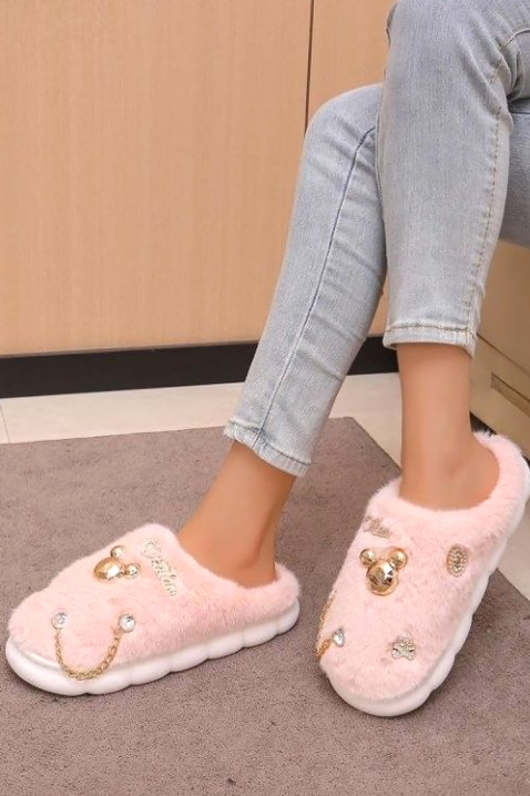 Kapcie DOVELJA PINK, Kolor : różowy, IVET.PL - Modna odzież