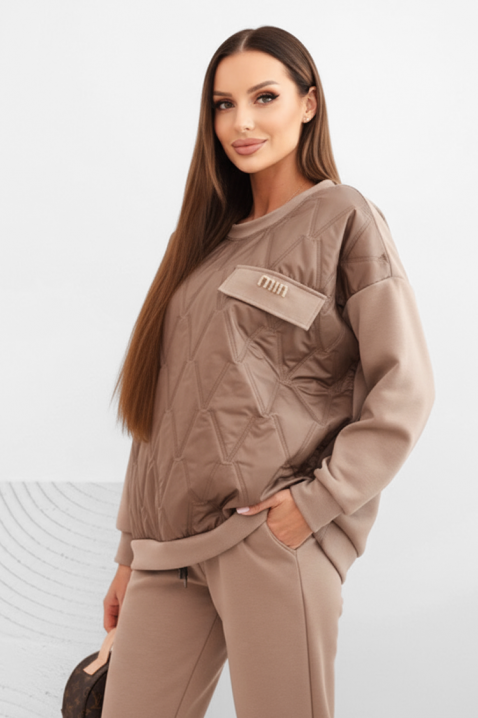 Komplet REBRALZA BEIGE, Kolor :  beżowy, IVET.PL - Modna odzież
