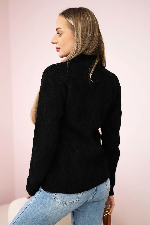 Sweter FRONZELA BLACK, Kolor : czarny, IVET.PL - Modna odzież
