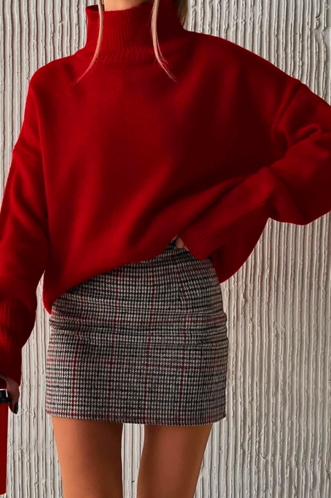 Sweter VIDERTA RED, Kolor : czerwony, IVET.PL - Modna odzież