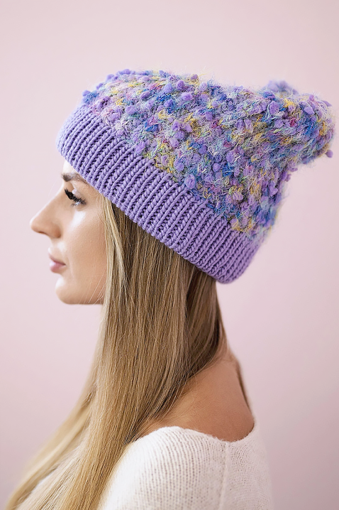 Czapka PORLINZA PURPLE, Kolor : fioletowy, IVET.PL - Modna odzież