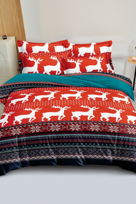 Komplet pościeli ZIONLY 200x220 cm bawełna - 4 elementy, Kolor : wielokolorowy, IVET.PL - Modna odzież