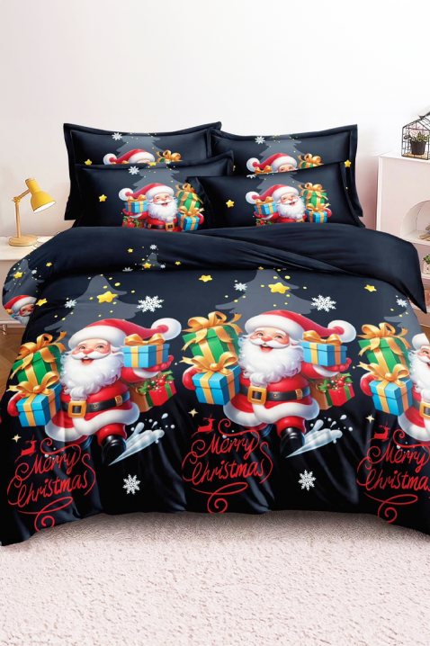 Komplet pościeli VIORENY 200x220 cm bawełana- 4 elementy, Kolor : czarny, IVET.PL - Modna odzież