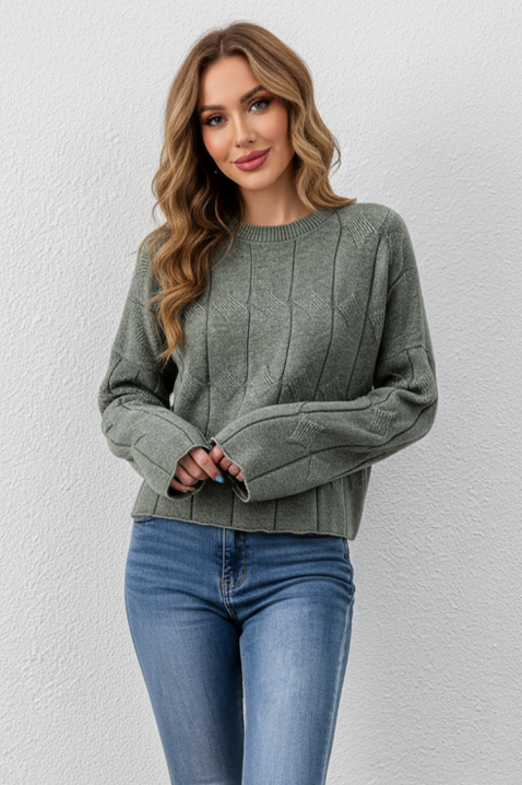 Sweter BLAGORDA KHAKI, Kolor : khaki, IVET.PL - Modna odzież