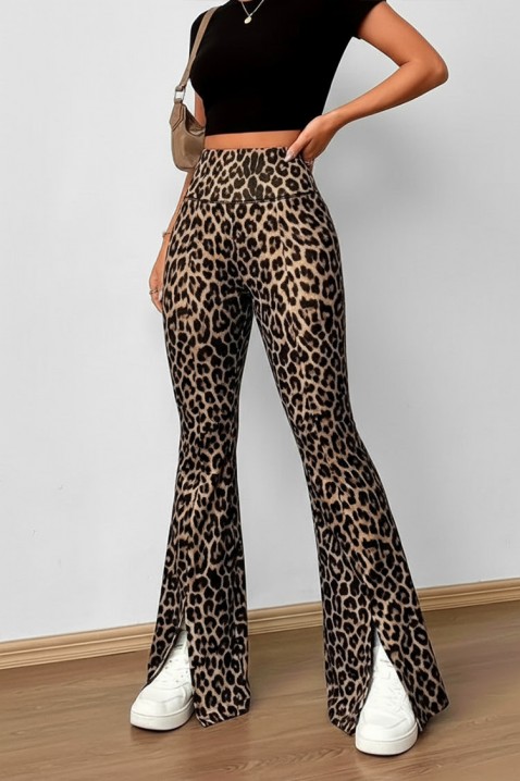 Legginsy GLORDENA, Kolor : brązowy, IVET.PL - Modna odzież