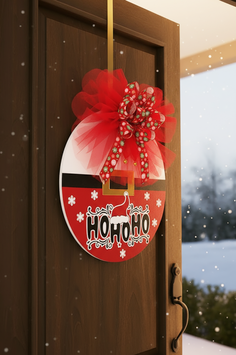 Drewniana dekoracja świąteczna MIOLGY, Kolor : czerwony, IVET.PL - Modna odzież